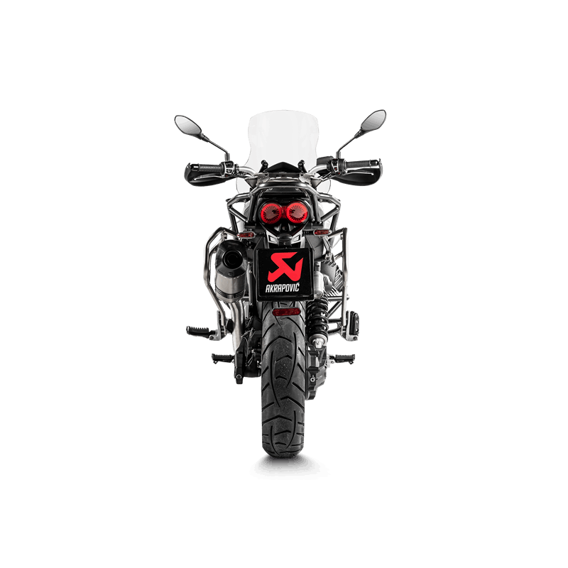 Línea Slip-On Akrapovic (Titanio) para Moto Guzzi V85 TT, modelos 2019-