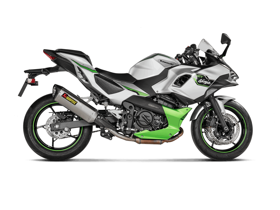 Silenciador Akrapovic Slip-On Line (Titanio) para Kawasaki Ninja 7, Z7 Hybrid 2024-2025