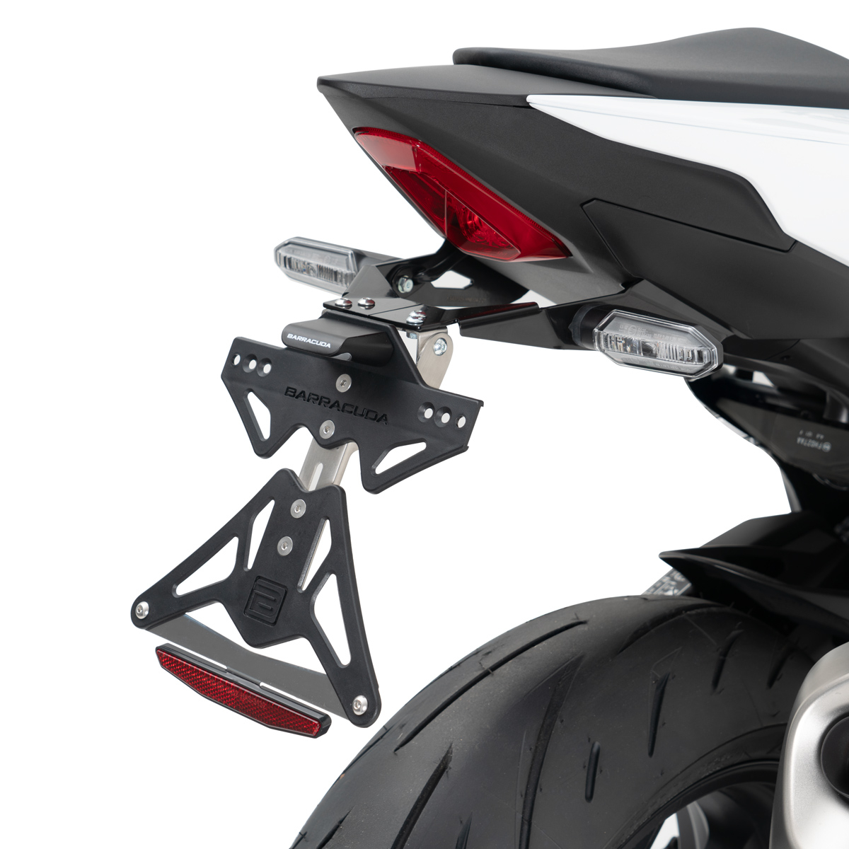 Soporte de matrícula Barracuda para Honda CB1000 Hornet a partir del año de modelo 2025-