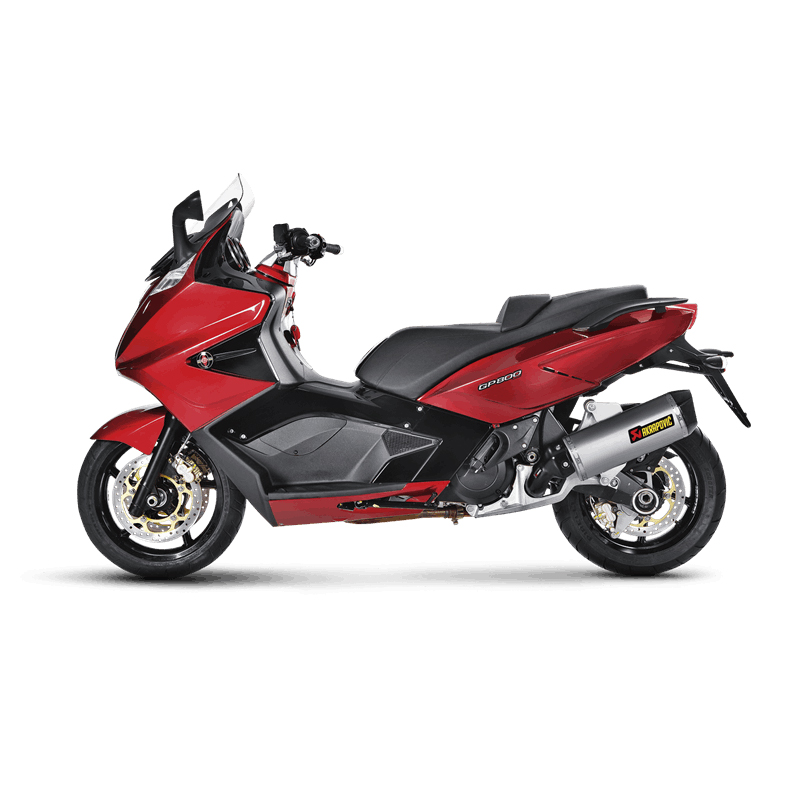 Silenciador Akrapovic Slip-On Line (SS) para Aprilia SRV 850 años 2012-2016 y para Gilera GP 800 años 2008-2015