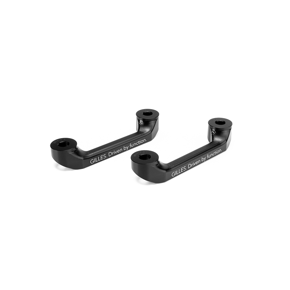 Cubierta de soporte para estriberas de pasajero Gilles, negra, para BMW S1000RR