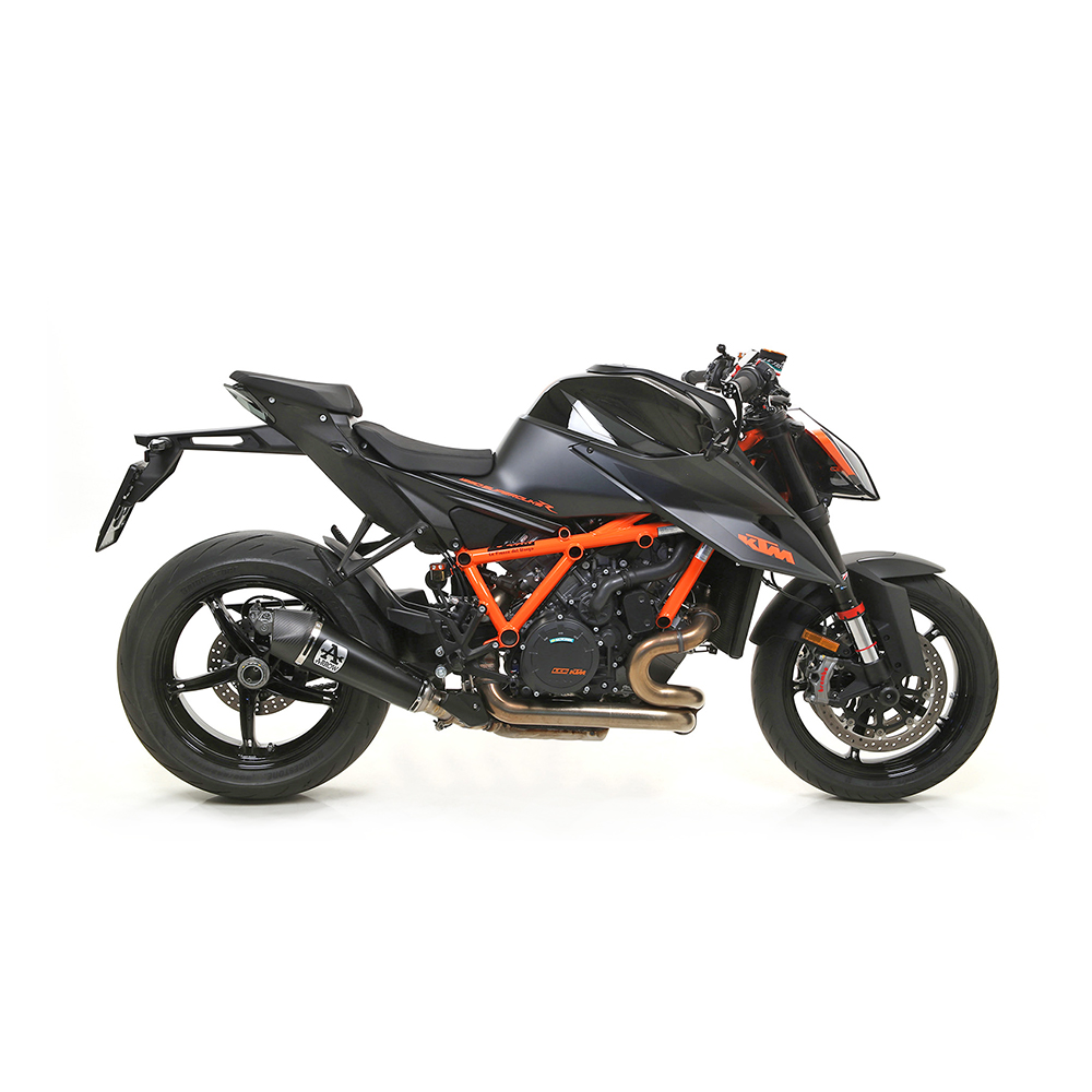 ARROW Silenciador X-KONE Acero inoxidable negro para KTM 1290 Super Duke R año modelo 2020-, 1390 Super Duke R 2024-
