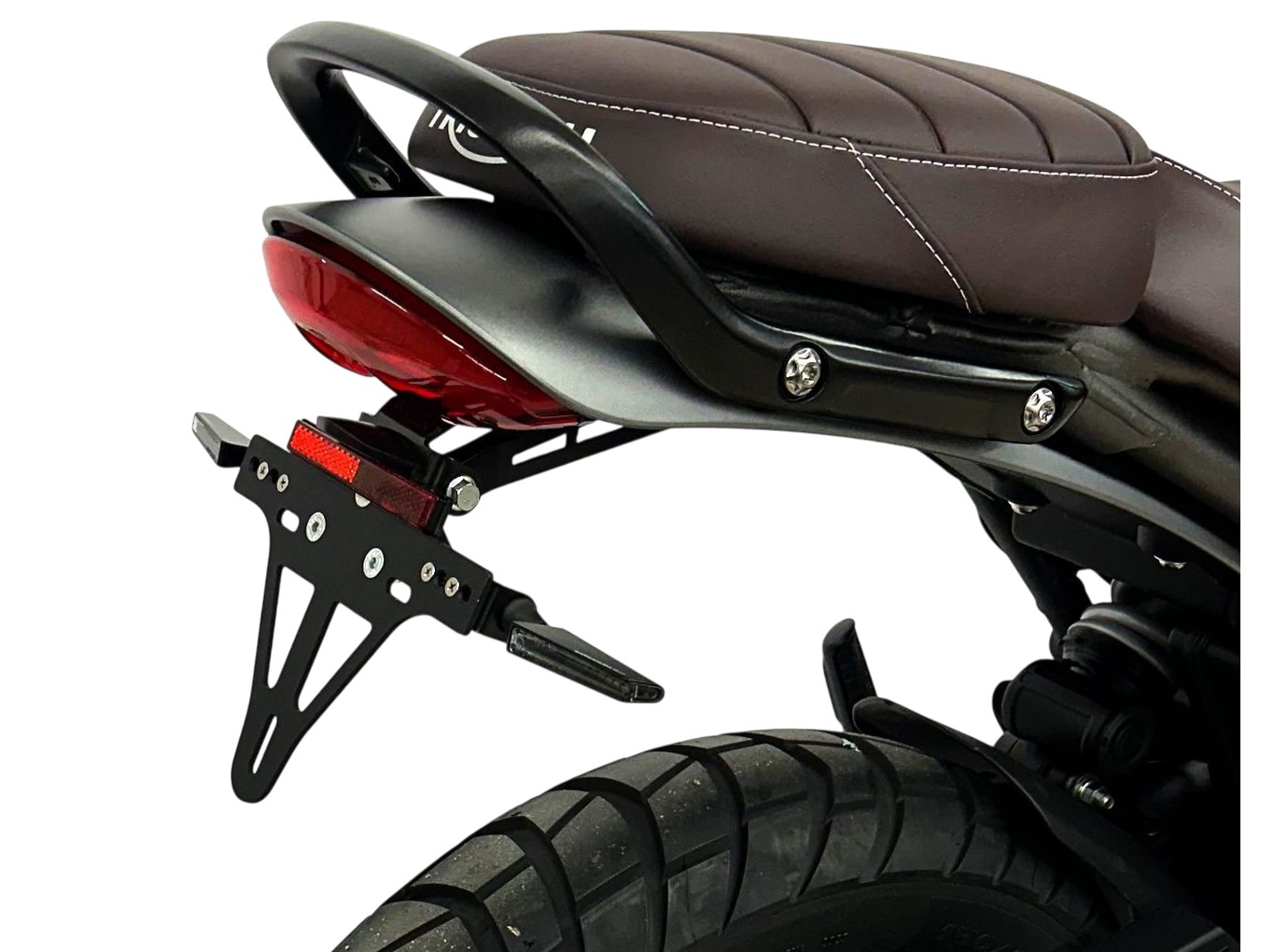 Soporte de matrícula alpha Technik para Triumph Speed 400, Scrambler 400 X, Tipo T010, Año del modelo 2024-.
