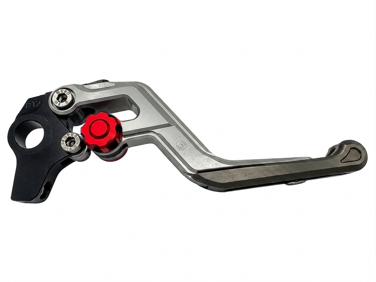 Maneta de Freno LSL ERGONIA R16R Plata/Rojo/Antracita
