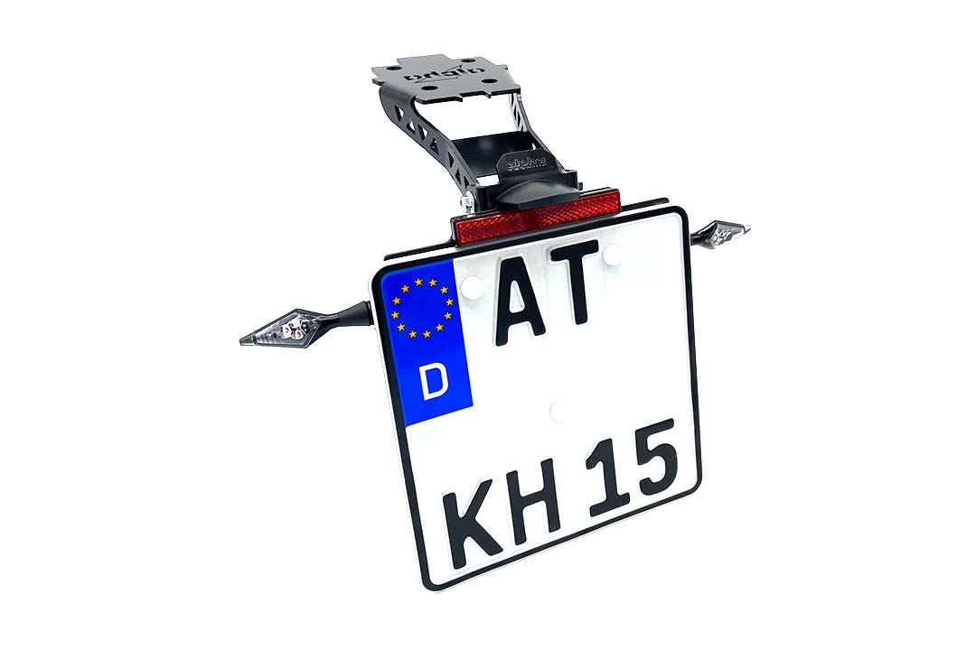 Soporte de matrícula alpha Technik para Suzuki GSX-S1000 y GSX-S950, Tipo WEK0, WEK1, WEK2, Año del modelo 2021-