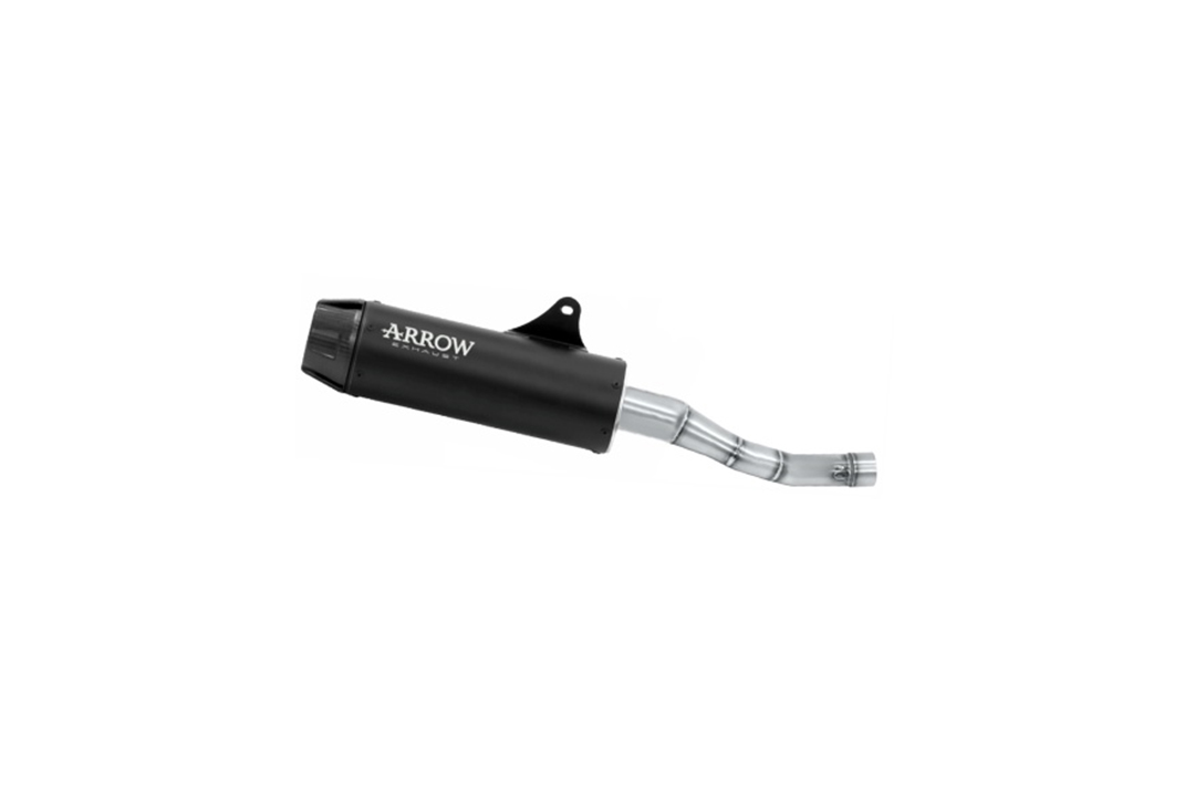 ARROW Escape REBEL DARK Sip-On con tapa final de carbono para Yamaha XSR 125 año del modelo 2022-