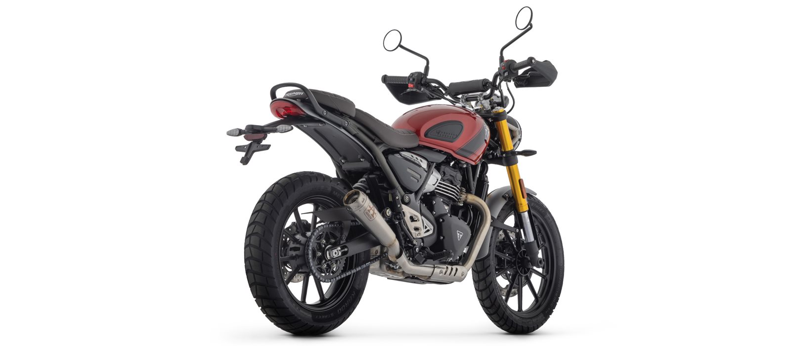 ARROW Escape PRO-RACE de acero inoxidable para Triumph Scrambler 400X, Speed 400, a partir del año de modelo 2024-