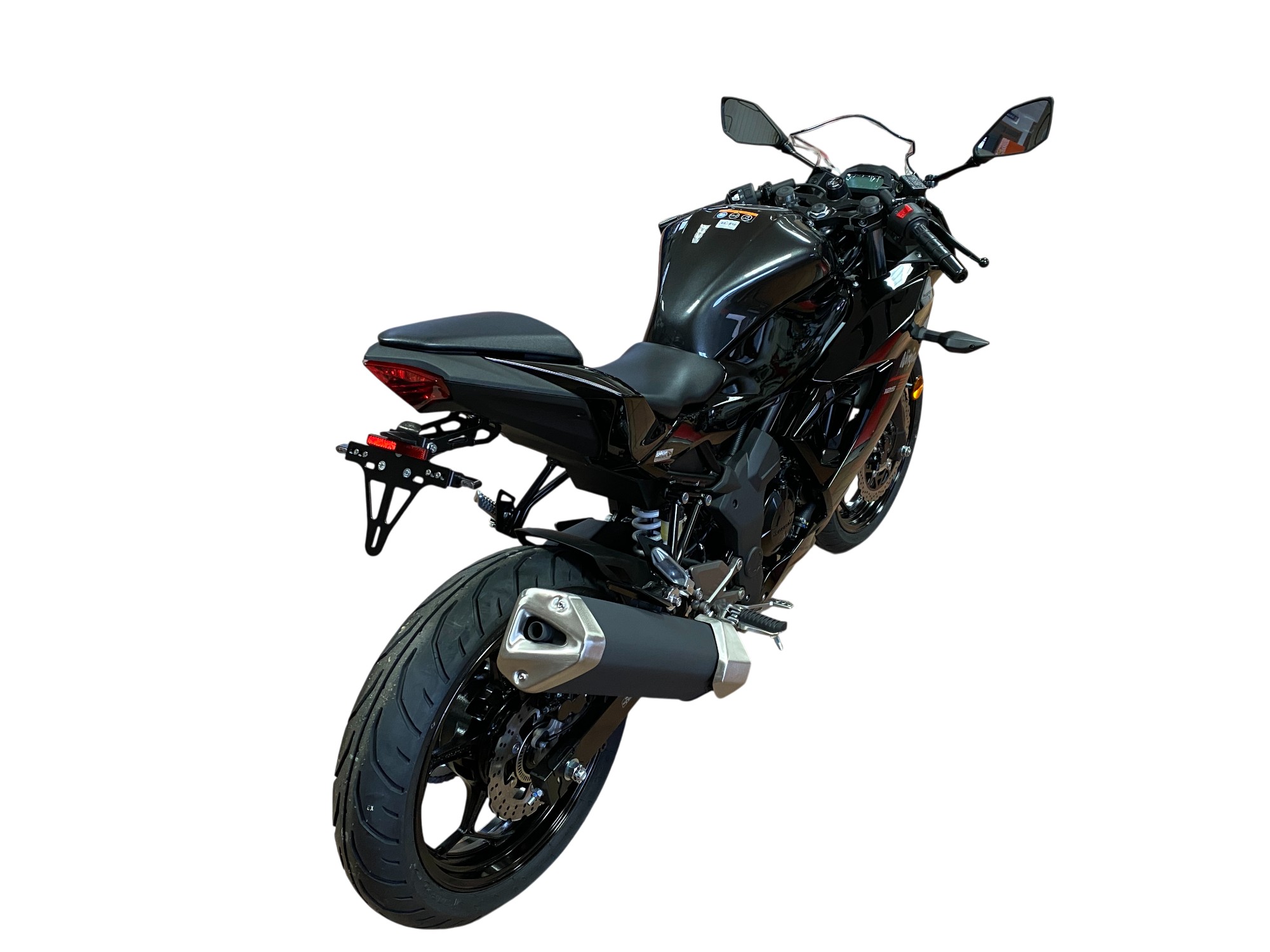 alpha Technik Kennzeichenhalter Kawasaki Z125 und Ninja 125, Modelljahr 2018-