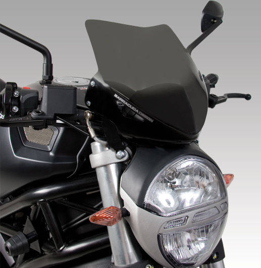 Parabrisas Barracuda Aerosport de Plexiglás para Ducati Monster 696 y Ducati Monster 796