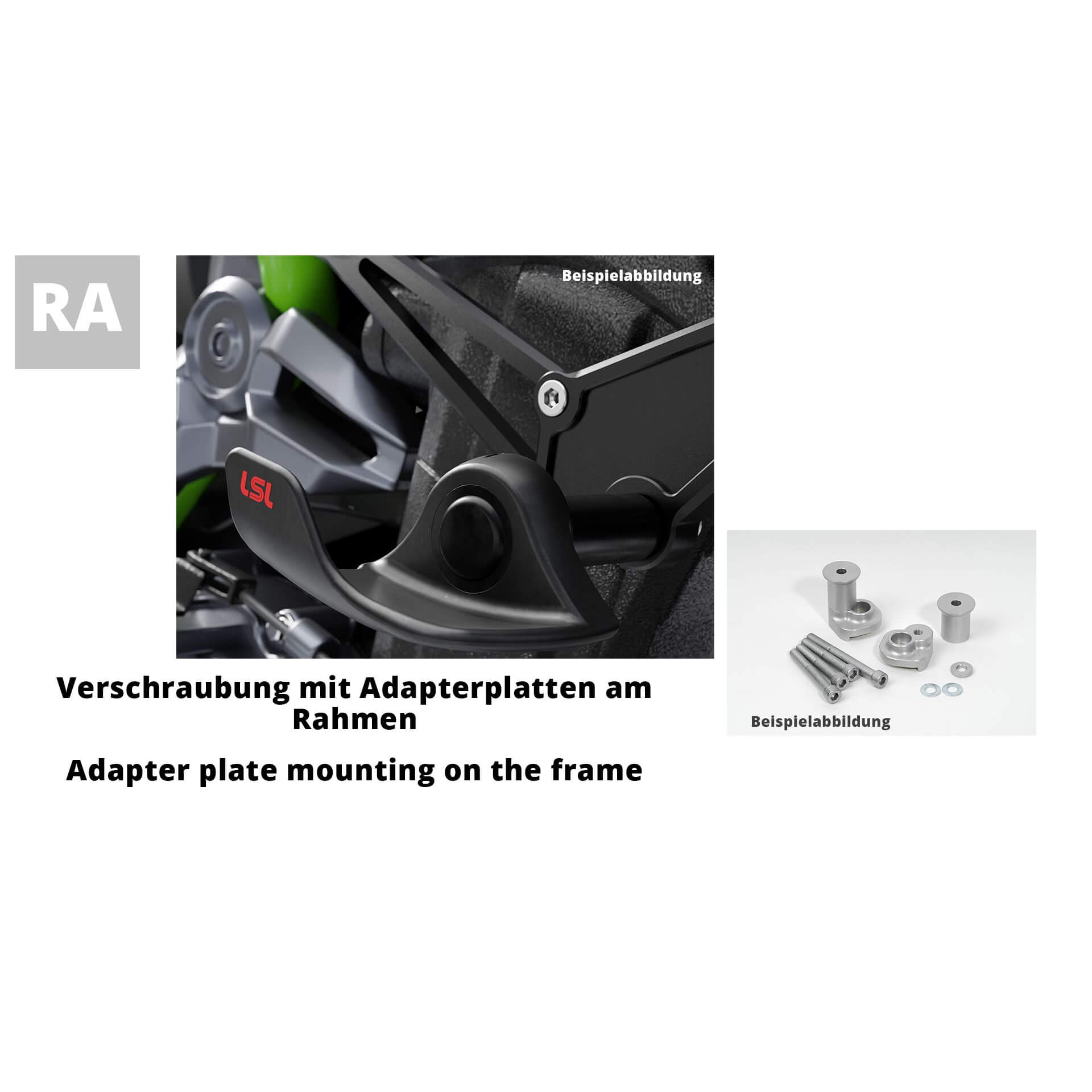 Kit de montaje LSL SlideWing para Suzuki GSX-R1000, 2001-2002