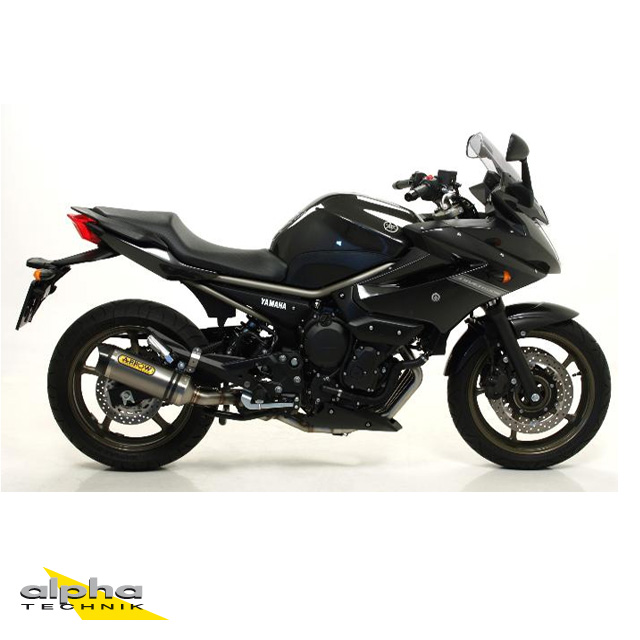Silenciador ARROW THUNDER para Yamaha XJ6 Diversion 2009-2016, Aluminio (Solo para colectores ARROW)