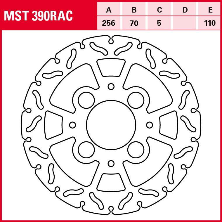 TRW disco de freno Sportiv rígido MST390RAC