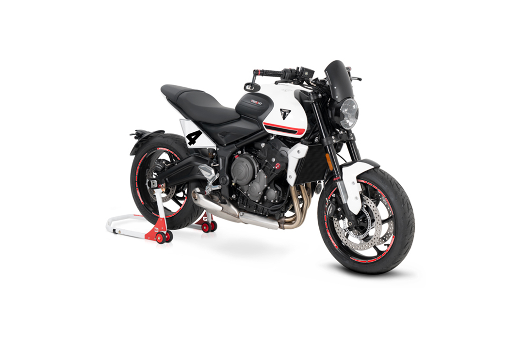 Parabrisas Barracuda Classic de Aluminio negro para Triumph Trident 660 a partir del modelo 2021-