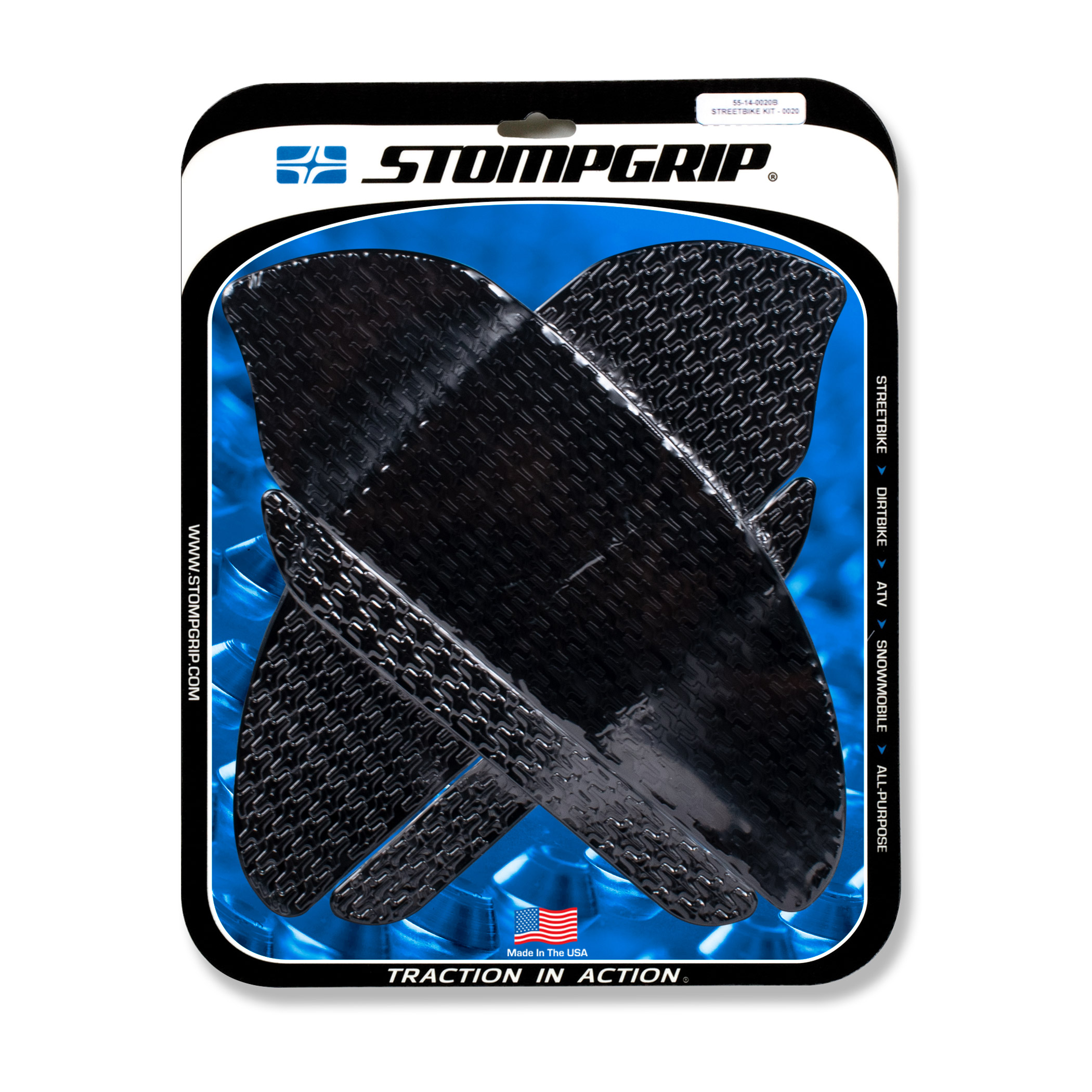 Almohadillas de tracción Stompgrip negras, para Honda CBR600RR, 2007-2012