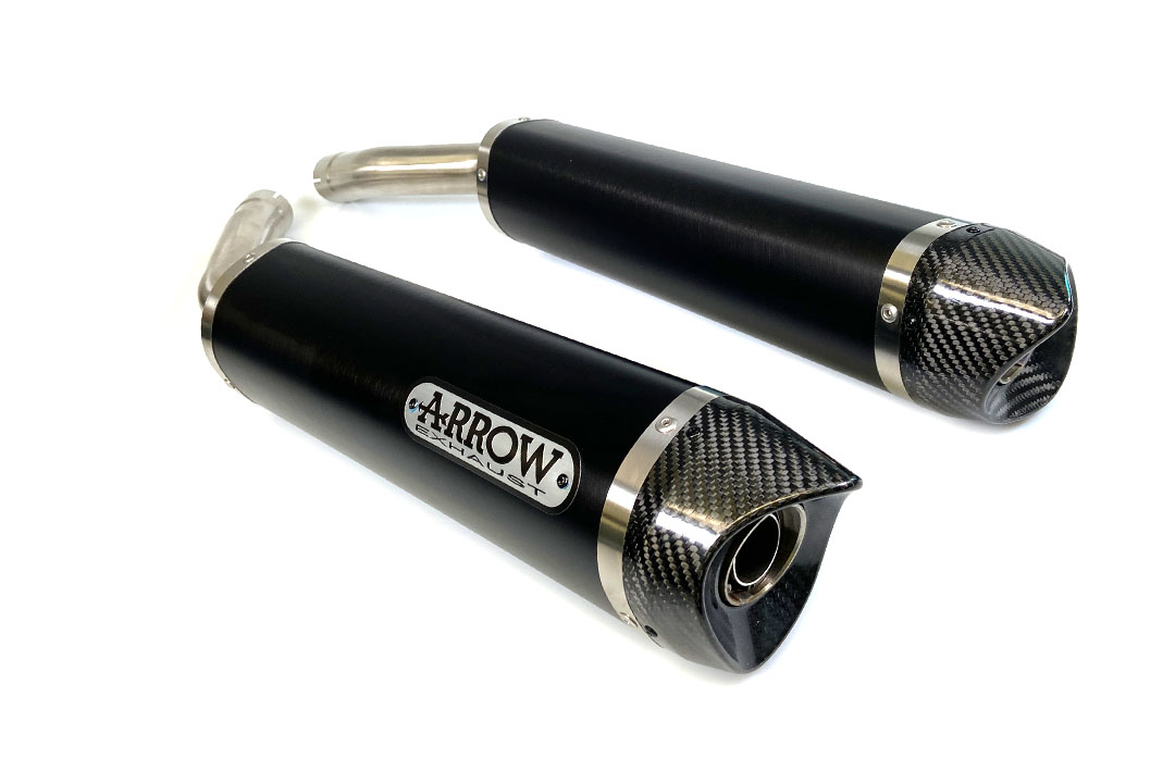 ARROW Escape DARK THUNDER para Yamaha YZF-R1 2007-2008, Aluminio negro