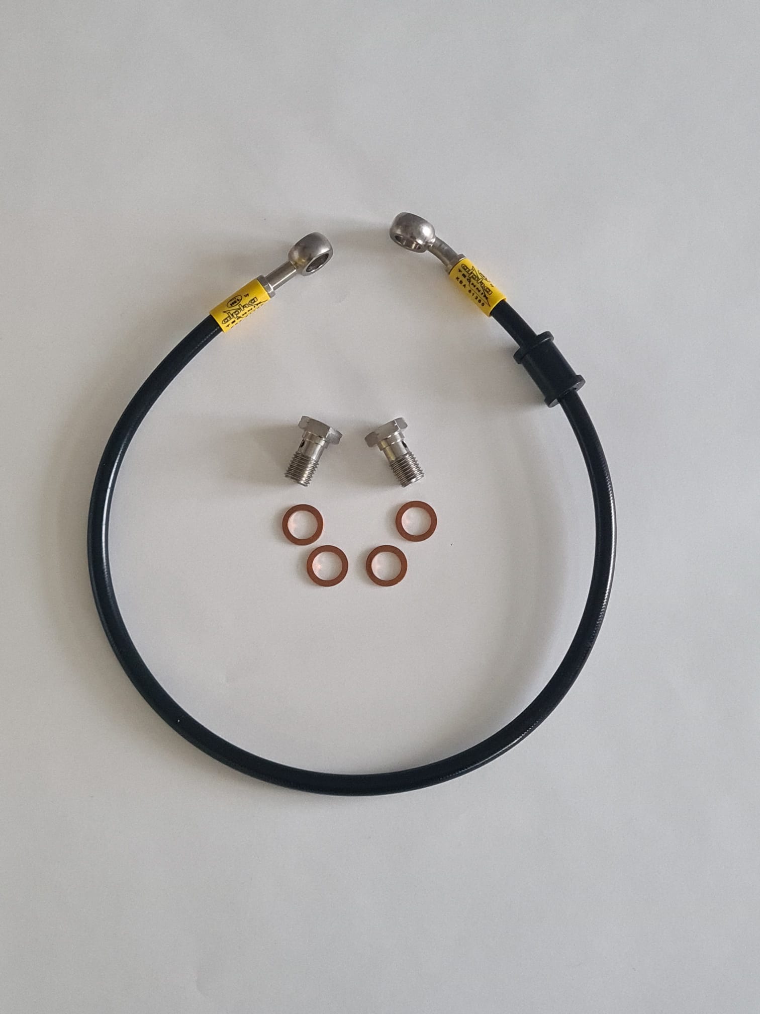 Latiguillo de freno HEL de acero inoxidable, trasero, disposición OEM para Suzuki GSR600 2006 - 2010, acero inoxidable