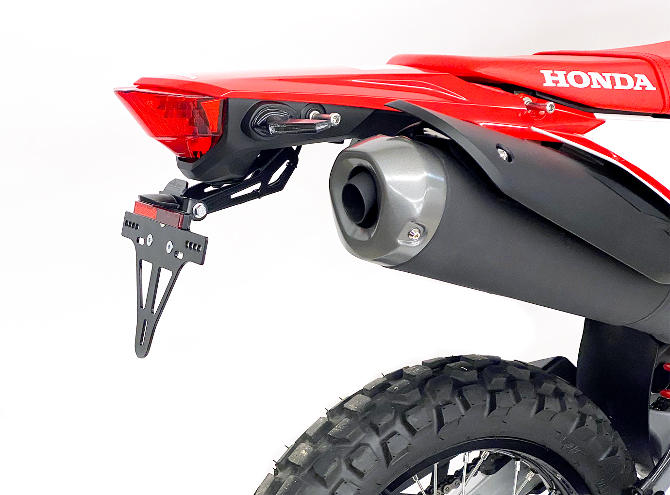 Soporte de matrícula alpha Technik para Honda CRF300L / CRF300LA Rally, Tipo ND16, Año de modelo 2021-