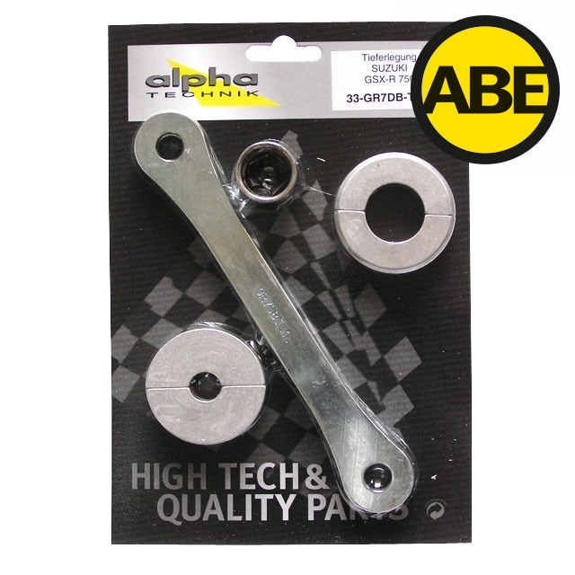 alpha Technik Kit de Descenso 35mm para Suzuki GSXR750, Tipo GR7DB, a partir del año de modelo 1996-