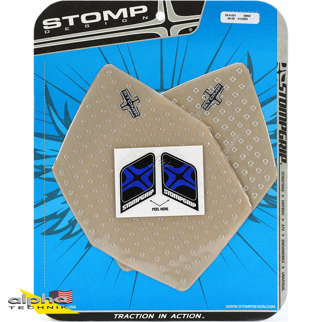 Stompgrip transparente, Volcano, para BMW K1200R, 2004-2009, K1300R, 2008-2012