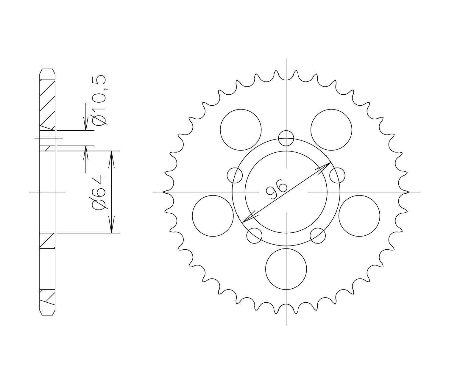 corona de Aluminio, HONDA/KAWA Z-45