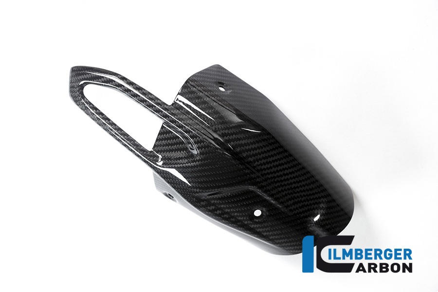 Protector de escape de carbono Ilmberger anterior, delanteroe en el silenciador