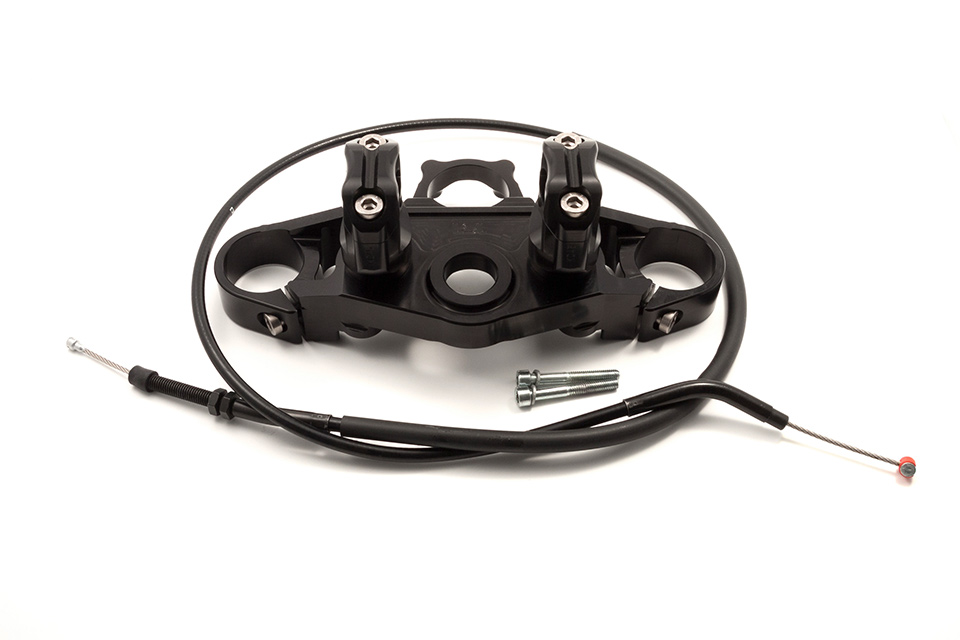 Kit Superbike LSL con informe de piezas para Triumph Thruxton 1200, Tipo DE01/1/2, 2016 en adelante, negro (Tipo G)