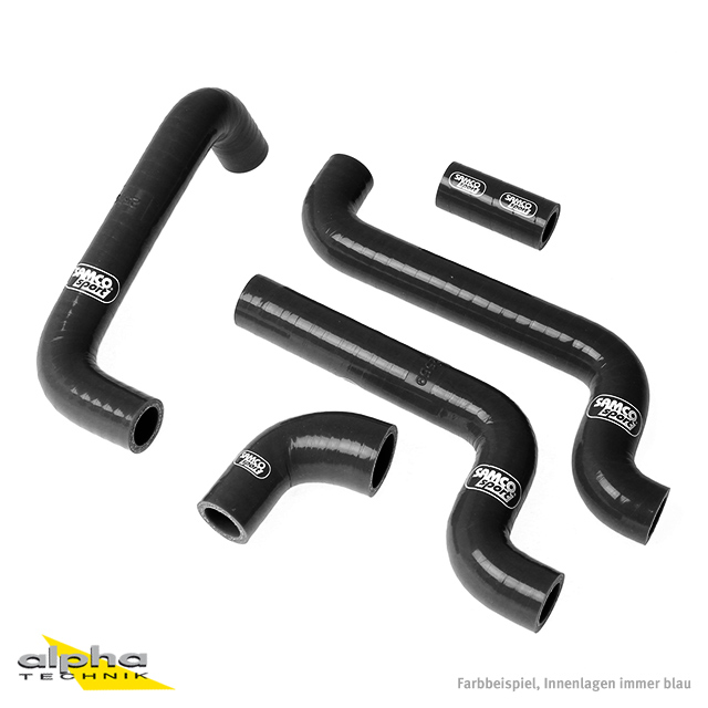 Kit de mangueras de silicona SAMCO SPORT negro para Aprilia RS125 año de modelo 1999-2012
