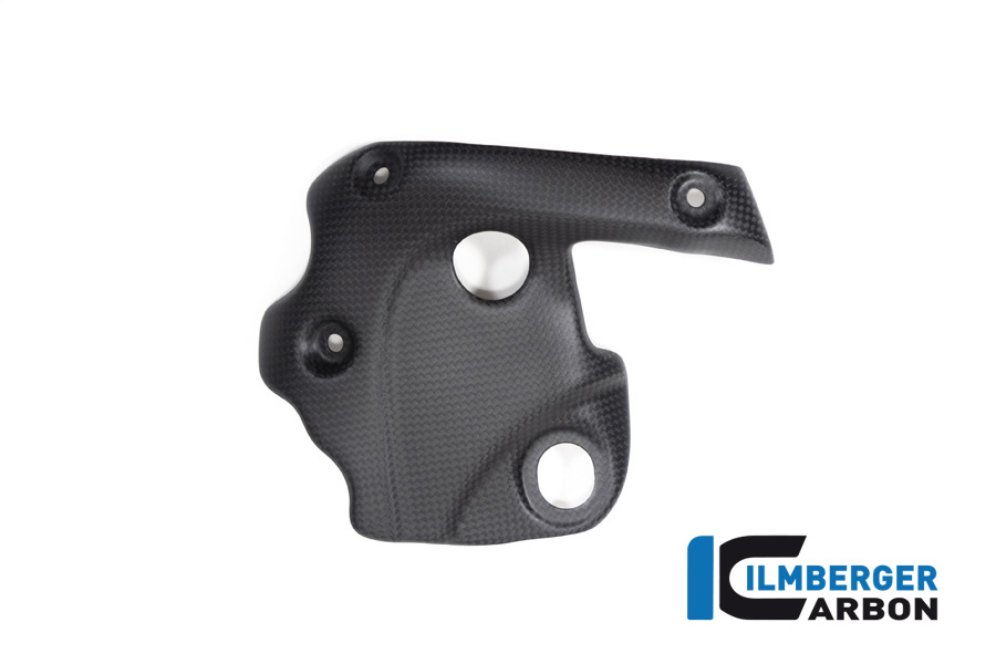 Protector térmico de escape de carbono Ilmberger en el colector, mate, Ducati Diavel 1260, 2019-