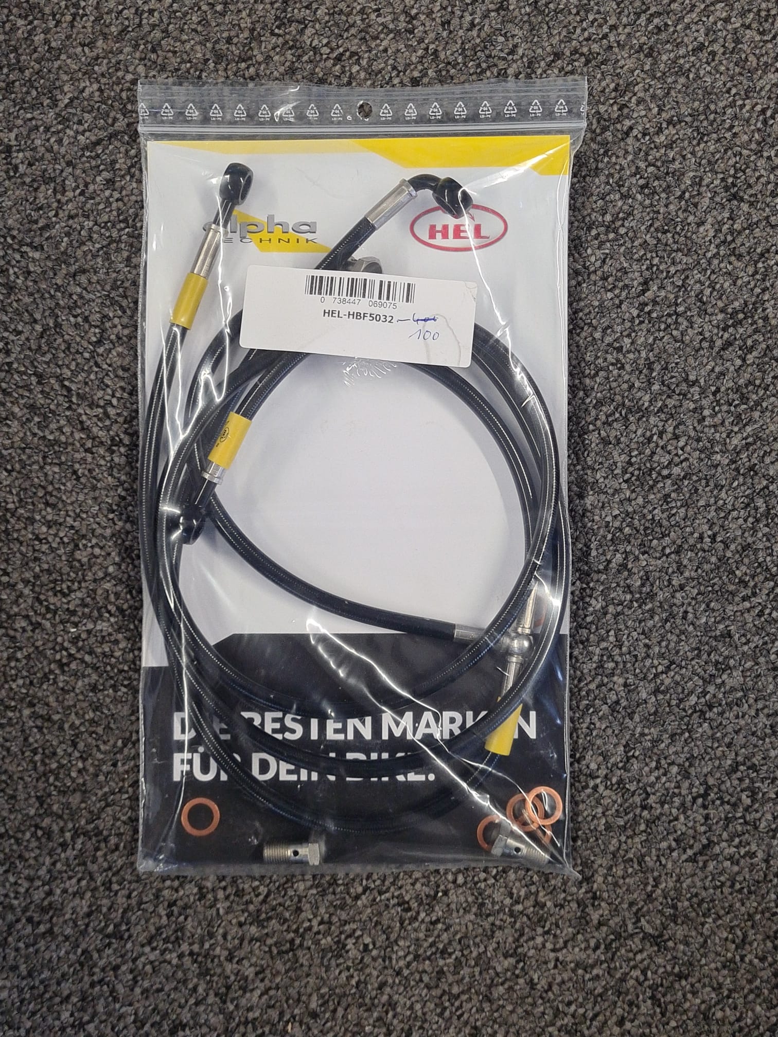 Latiguillo de freno de acero inoxidable HEL anterior, delanteroe tipo de montaje OEM para KTM 990 Adventurer 2008 - 2009, Acero inoxidable