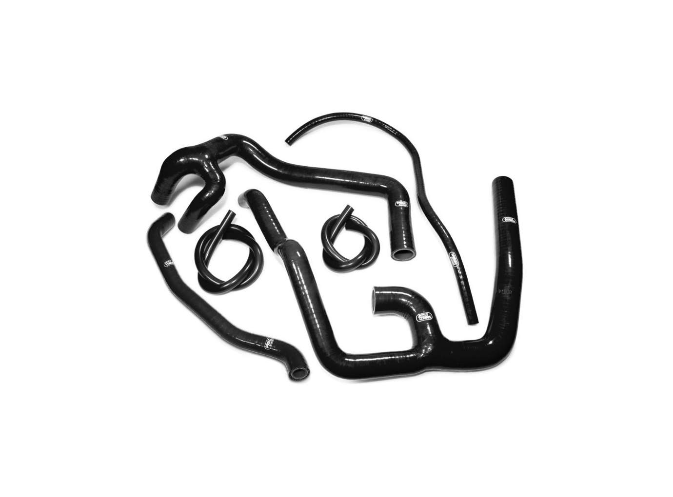 Kit de mangueras de silicona Samco Sport negro Aprilia RSV1000R año de modelo 2004-2009