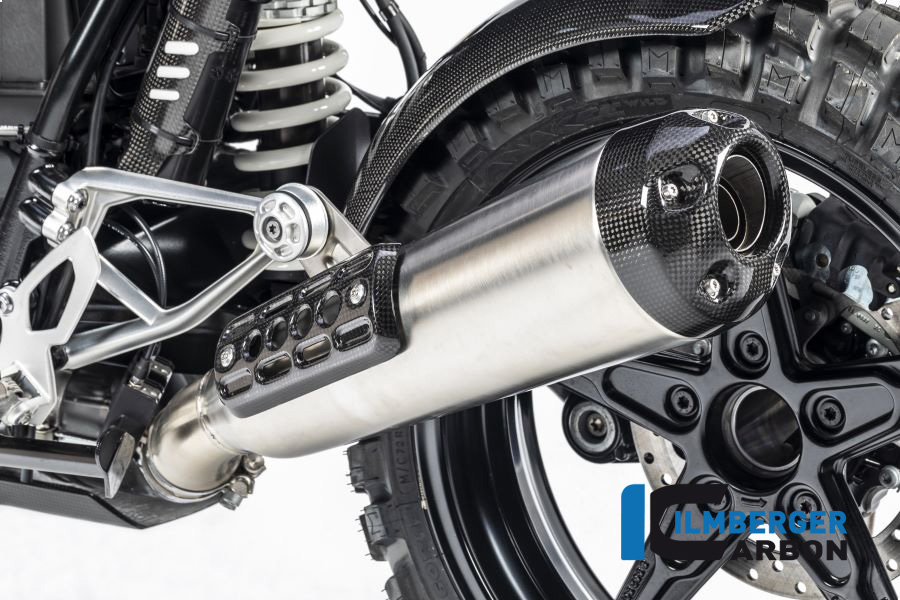 Protector térmico de escape de carbono Ilmberger, brillante, BMW R nineT Urban GS 2016-
