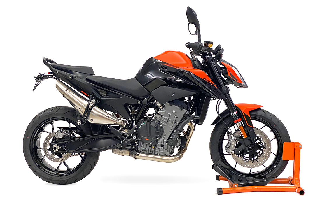 Soporte de matrícula alpha Technik para KTM 790 Duke, año del modelo 2018 - 2020, y 890 Duke, año del modelo 2021-, Tipo KTM 790 Duke