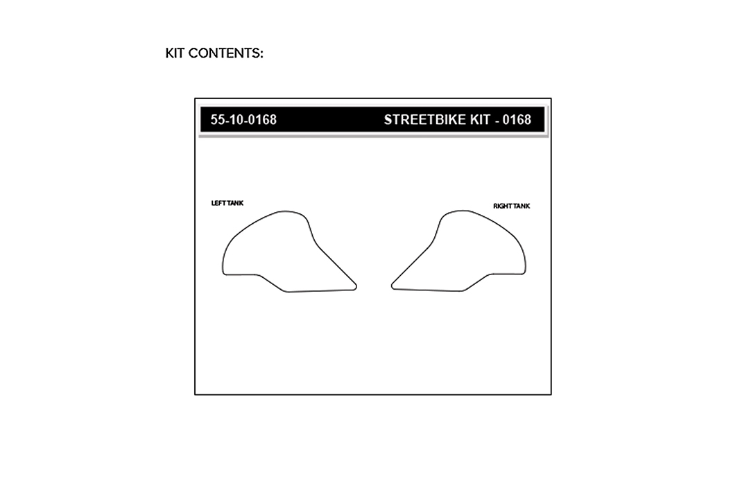 Stompgrip Pad Adherente depósito de gasolina transparente, Volcano, para Yamaha Tracer 900 (GT), 2019-2020