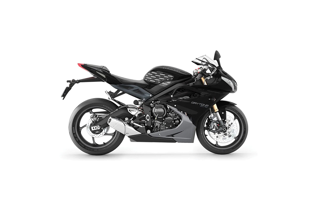 Almohadillas de tracción Stompgrip transparentes, para Triumph Daytona 675 (R), Street Triple (R, RX)