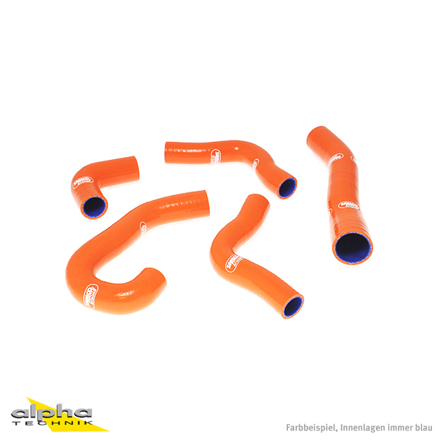 Kit de mangueras de silicona SAMCO SPORT naranja para KTM 1190 RC8 año del modelo 2008-2011