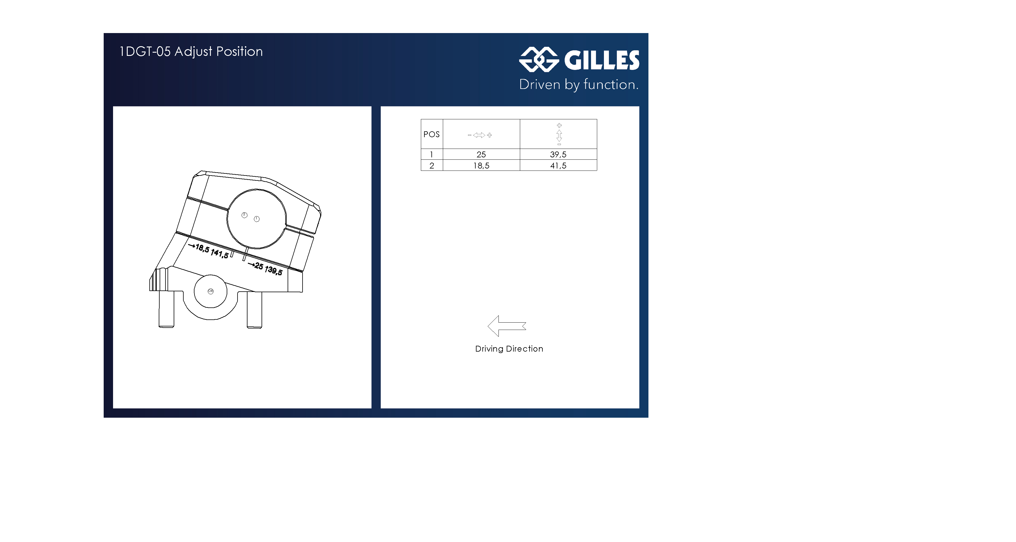 Elevadores de manillar GILLES 1D.GT manillar, negros