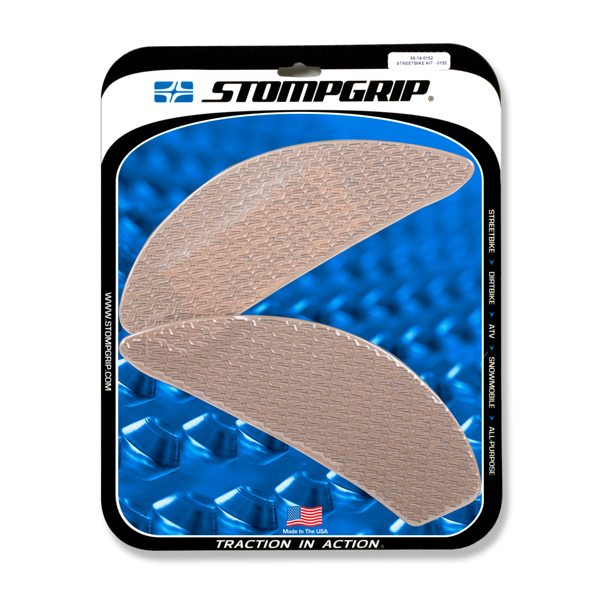 Stompgrip Traction Pads transparentes, para Suzuki GSX250R, 2018-2025
