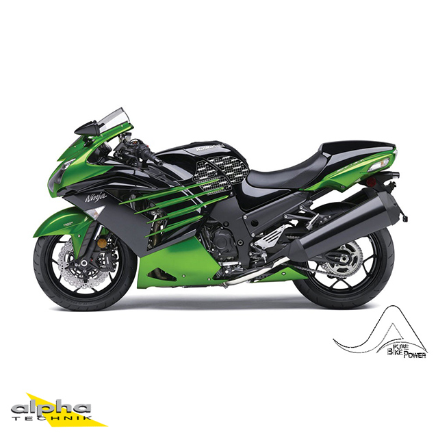 Stompgrip negro, Volcano, para Kawasaki ZZR1400, 2012-2020