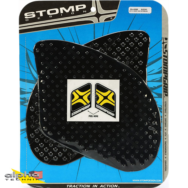 Stompgrip negro, Volcano, para Suzuki GSX1300R Hayabusa, 1999-2016