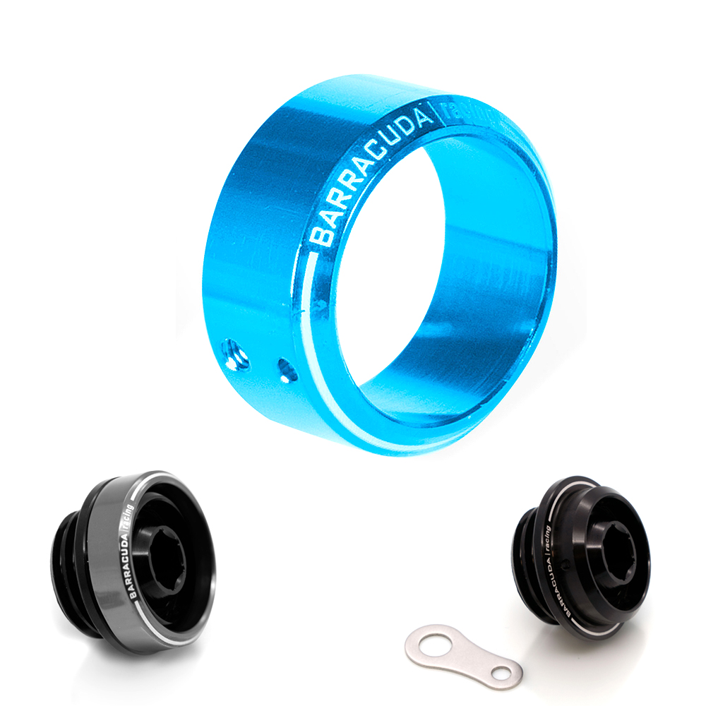 Inserto anodizado azul para tapón de llenado de aceite Ø 35 mm, apto para BC-YN102-V2 y BC-KN102