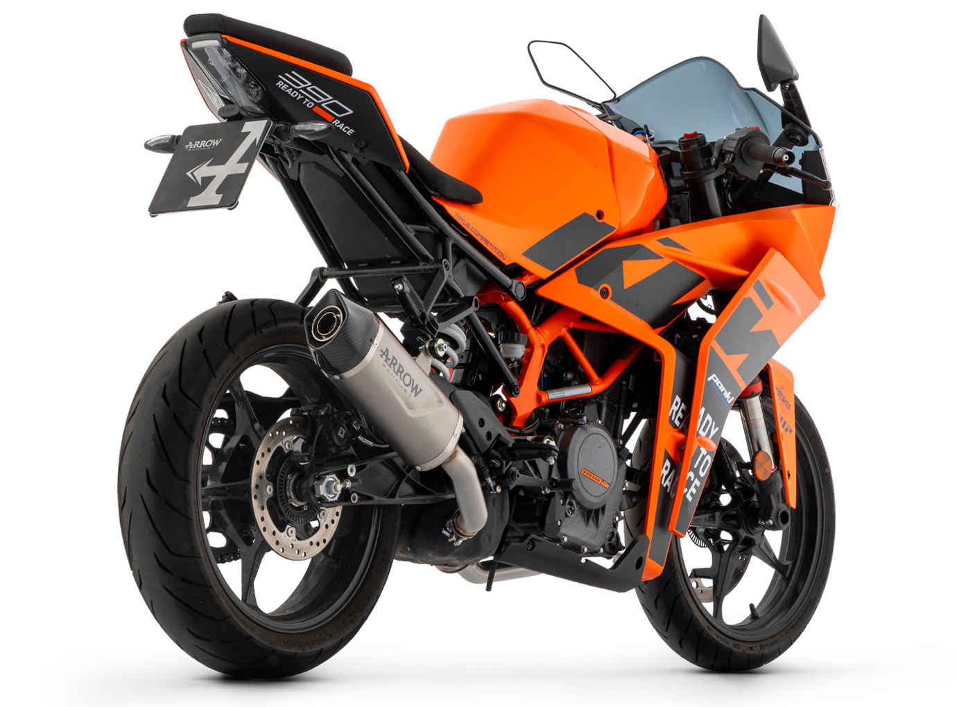 ARROW Escape INDY RACE EVO Titanio para KTM RC 390 Año del modelo 2022-