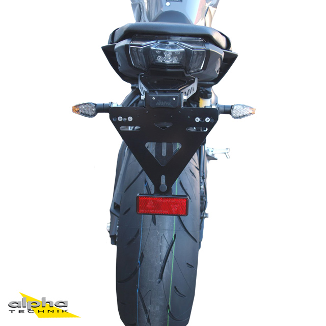 Soporte de matrícula alpha Technik Yamaha MTN850-A, MT09 ABS, MT09SP; Tipo RN43; Año de modelo 2017-