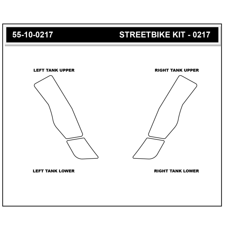Almohadilla Stompgrip depósito de gasolina transparente, Volcano, para BMW R1300GS 2024-2025
