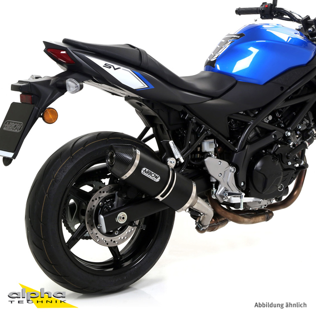 Escape ARROW RACE TECH para Suzuki SV650 2016- de aluminio, negro