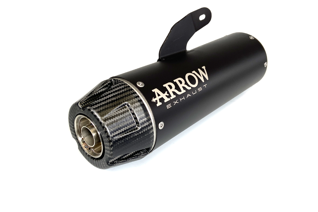 ARROW Silenciador REBEL Sip-On para Yamaha XSR700 2021-, acero inoxidable negro (Solo con colector ARROW)