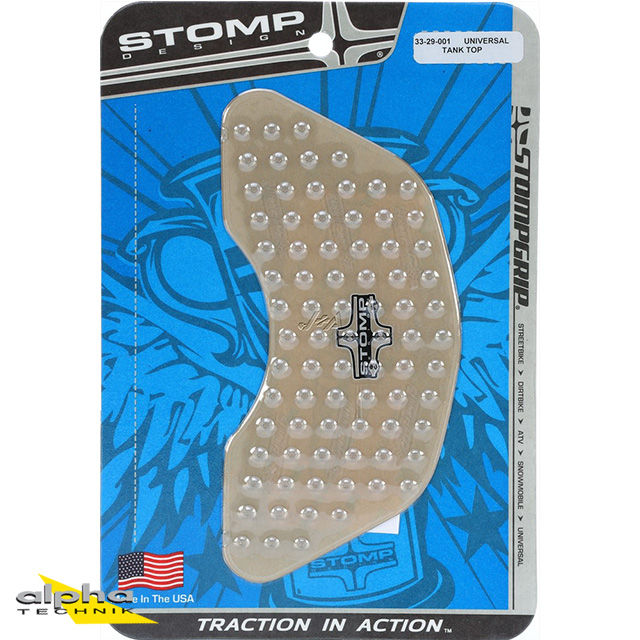 Stompgrip Universal depósito de gasolina Top Pad transparente, Volcano