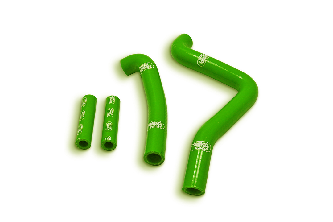 Kit de mangueras de silicona verde Kawasaki KX125 año del modelo 1999-2002