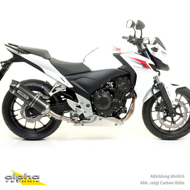 Escape ARROW RACE TECH para Honda CB500F / CBR500R / CB500X 2013- de aluminio, negro