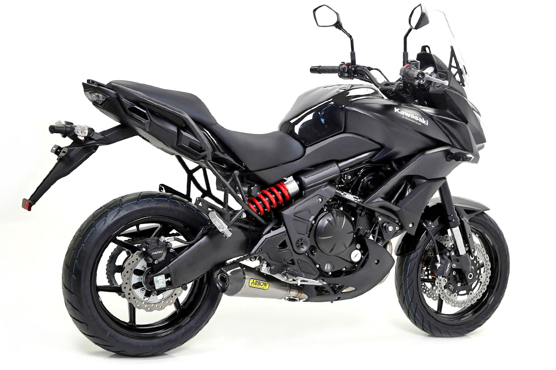 Silenciador ARROW X-KONE de acero inoxidable para Kawasaki Z650 / Ninja 650 / Versys 650 2017-2020