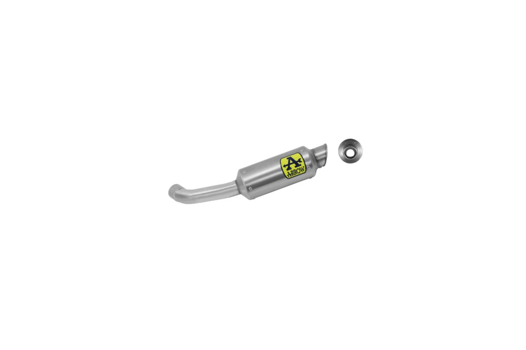 Silenciador Slip-On ARROW GP2 para Husqvarna Svartpilen 125 2021-, Titanio